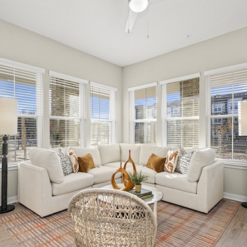 Open space living area with natural lighting Open space living area with natural lighting